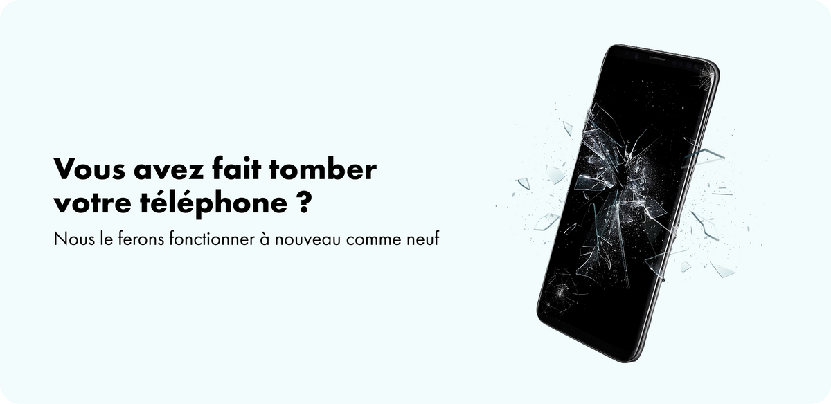 Téléphone à écran fissuré — réparation de cellulaires chez Eshopp à Longueuil